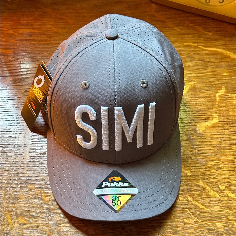 PUKKA SPF 50 Adjustable Cap. Embroidered SIMI. NWT 🧢⛳️